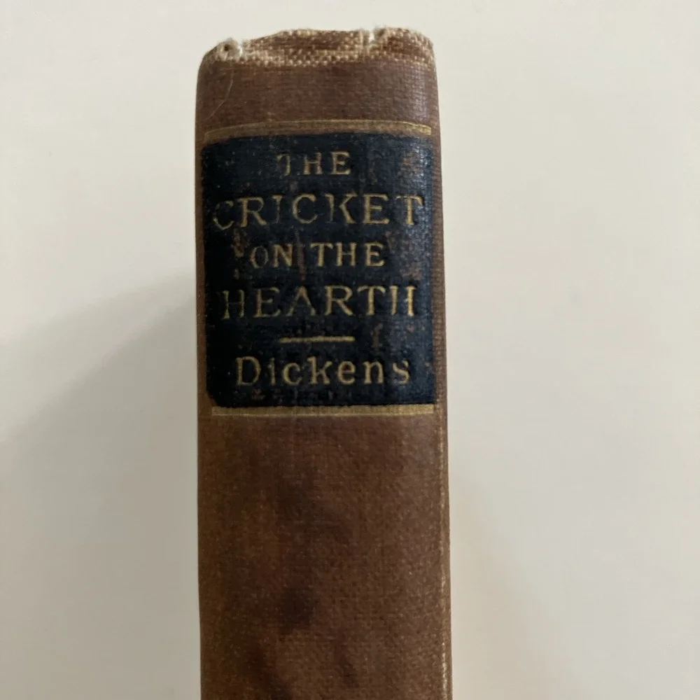 RARE 1887 Charles Dickens Cricket on Hearth Antique Hardcover Book Illustrated